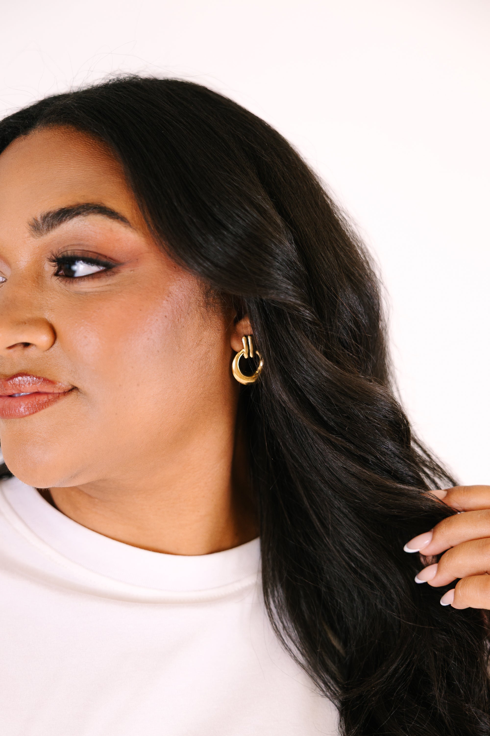 Subtle Shine Earrings, Gold