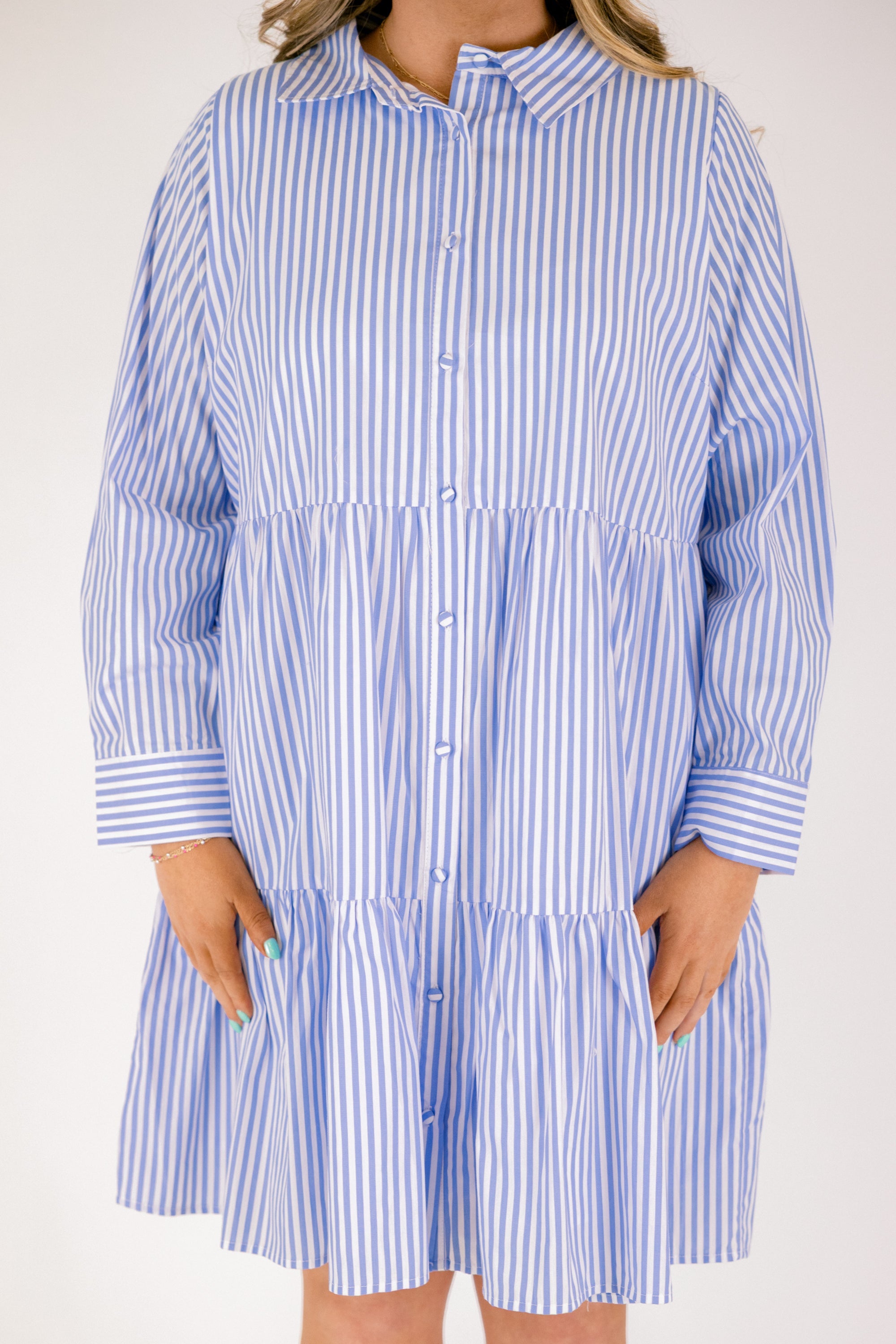 Such A Staple Dress, Blue Stripe