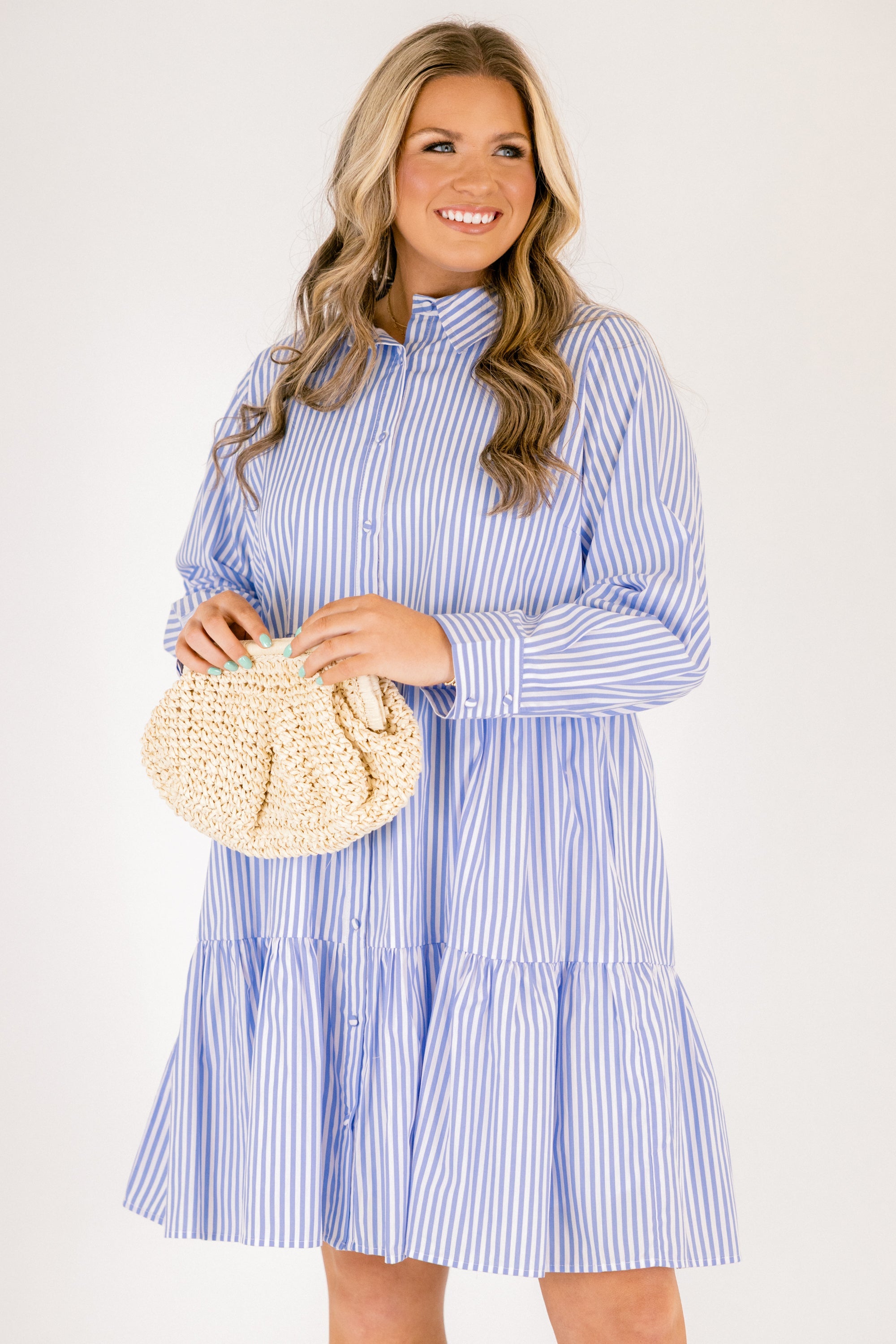 Such A Staple Dress, Blue Stripe