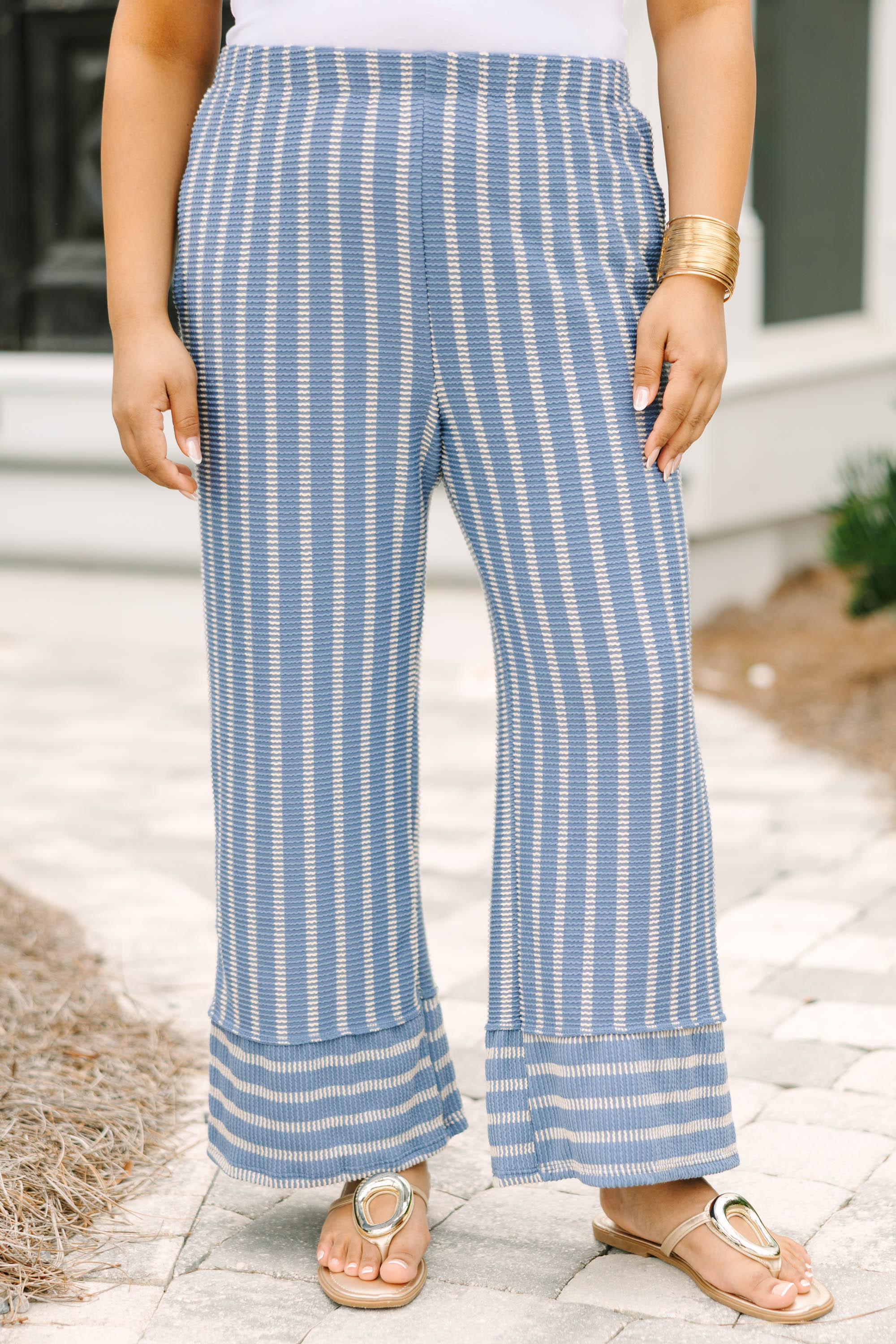 Summer At The Market Pants, Indigo