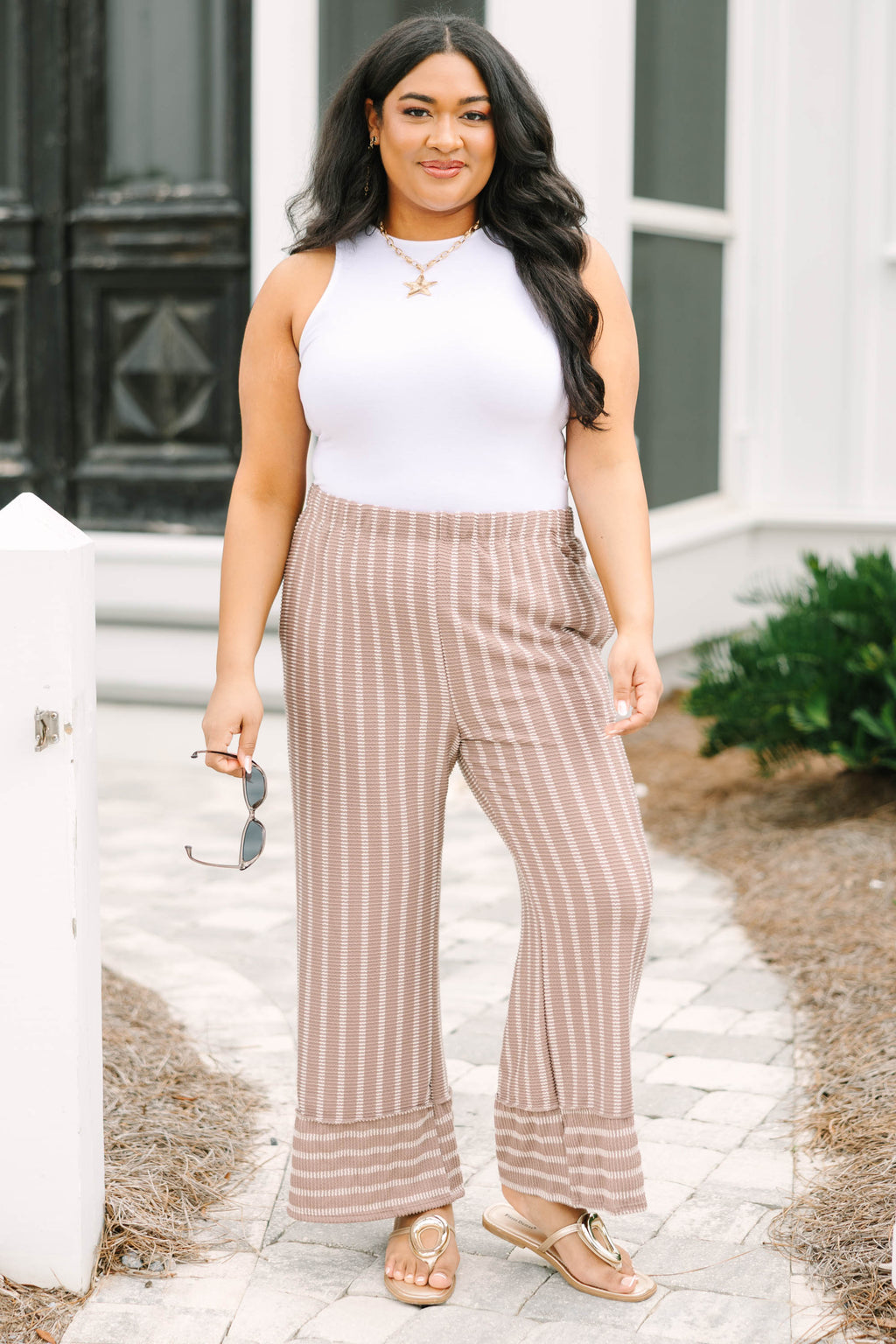 Summer At The Market Pants, Mocha