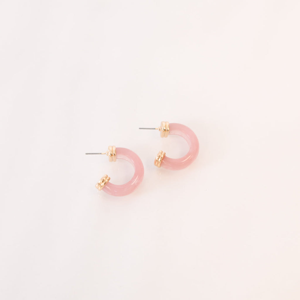Sunset Blush Earrings, Pink