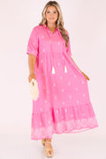 Sweet As Can Be Dress, Hot Pink