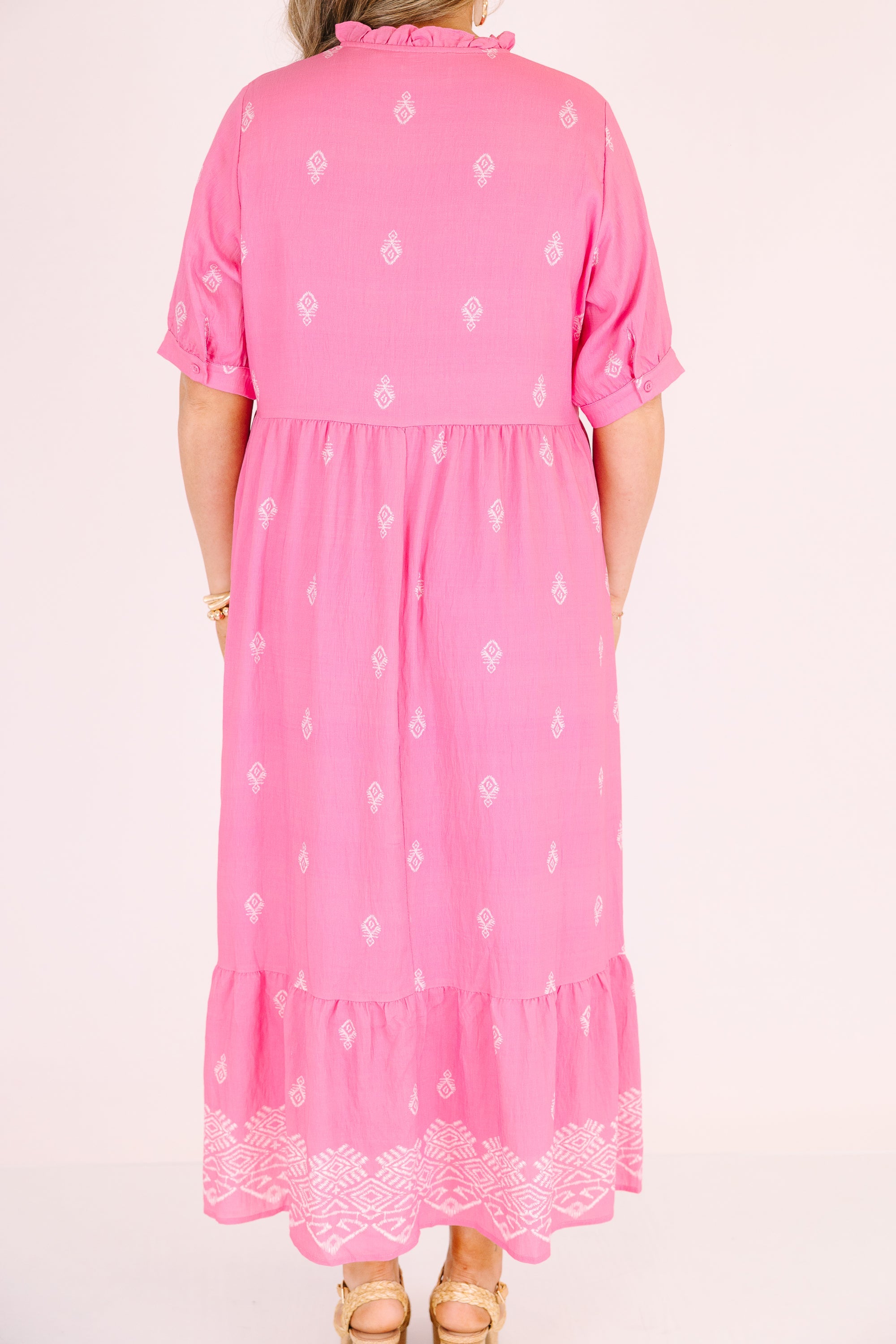 Sweet As Can Be Dress, Hot Pink
