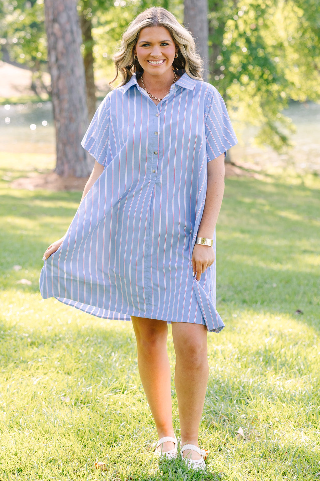 Sweet Breeze Dress, Blue Multi