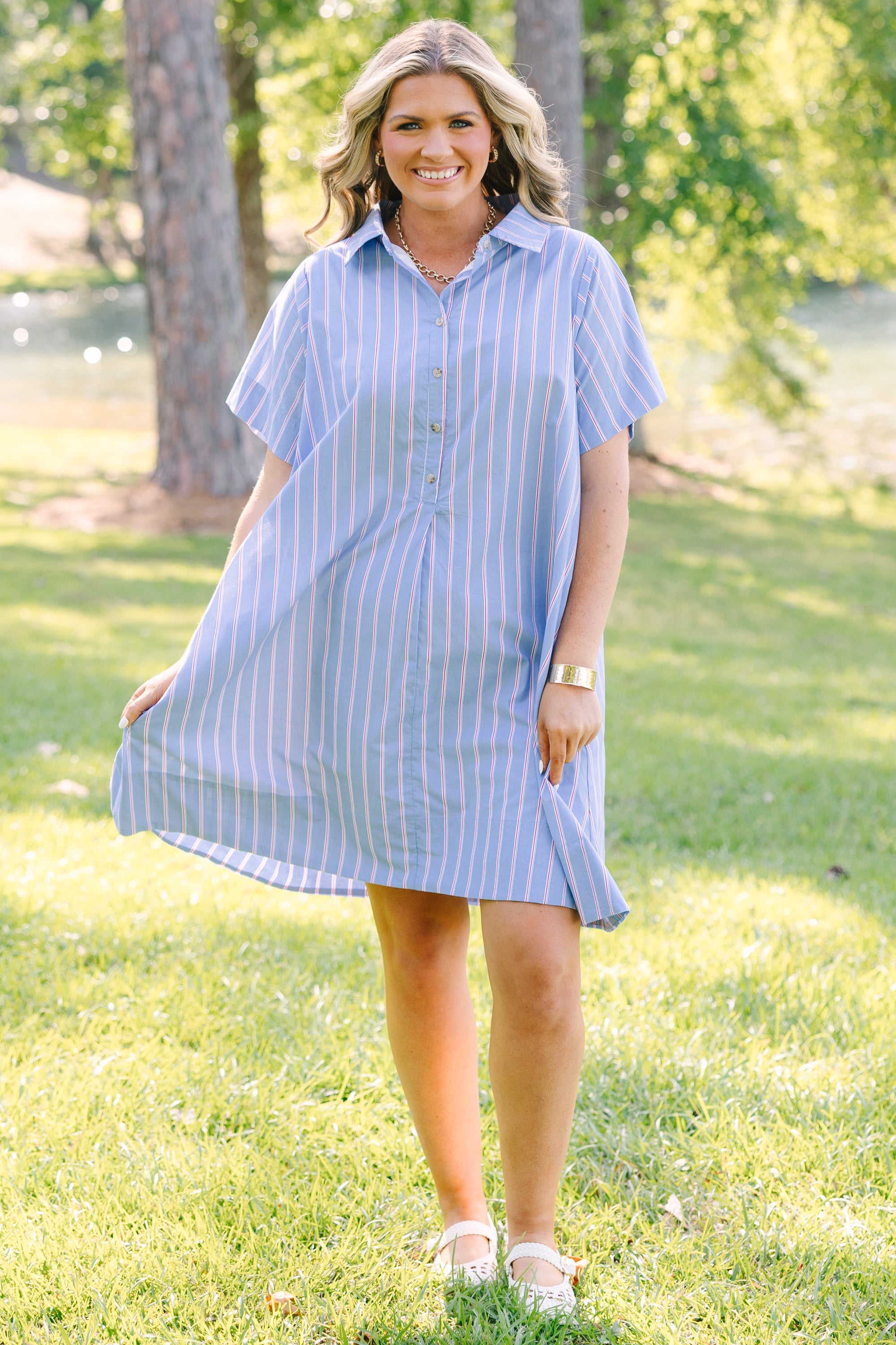Sweet Breeze Dress, Blue Multi