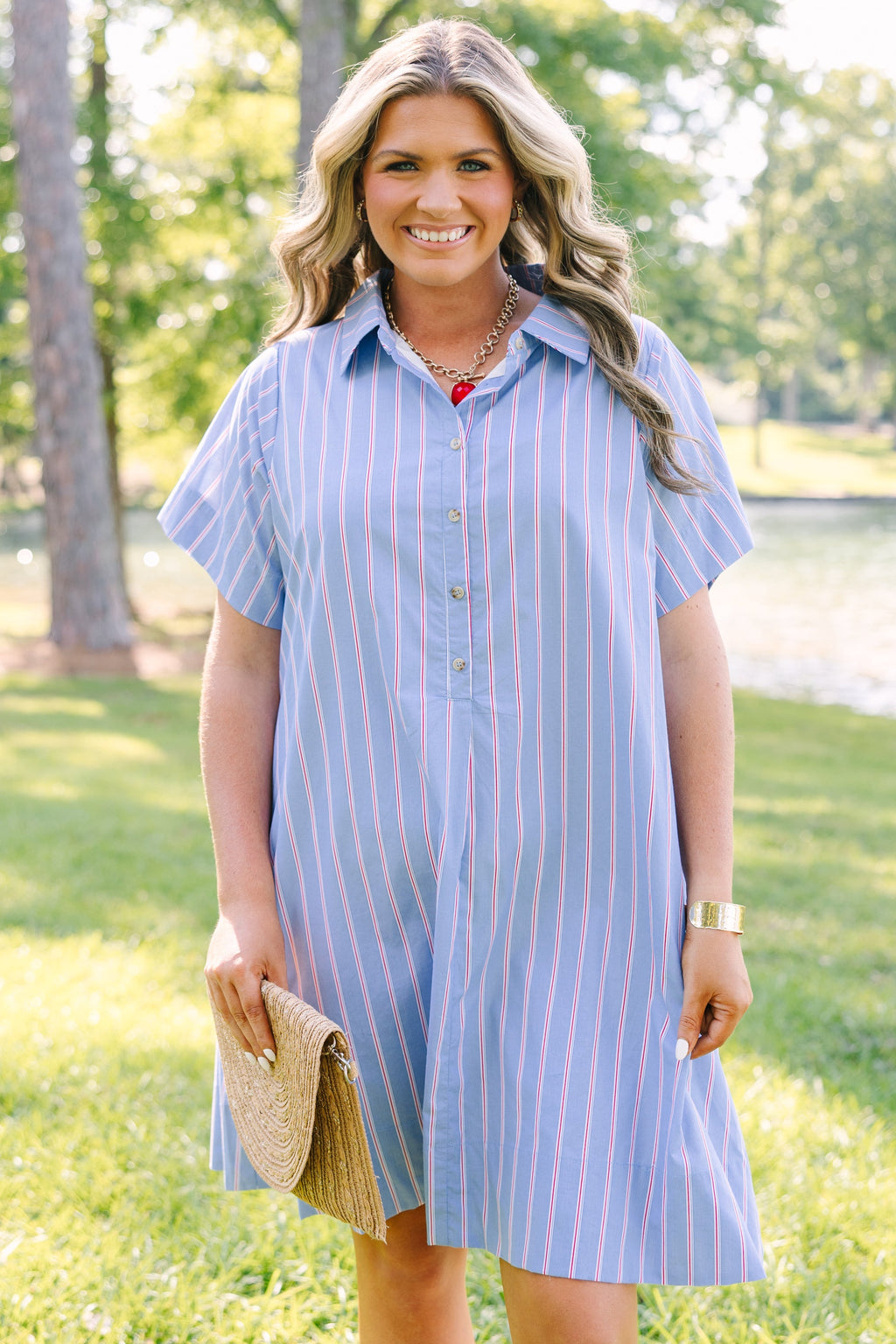 Sweet Breeze Dress, Blue Multi