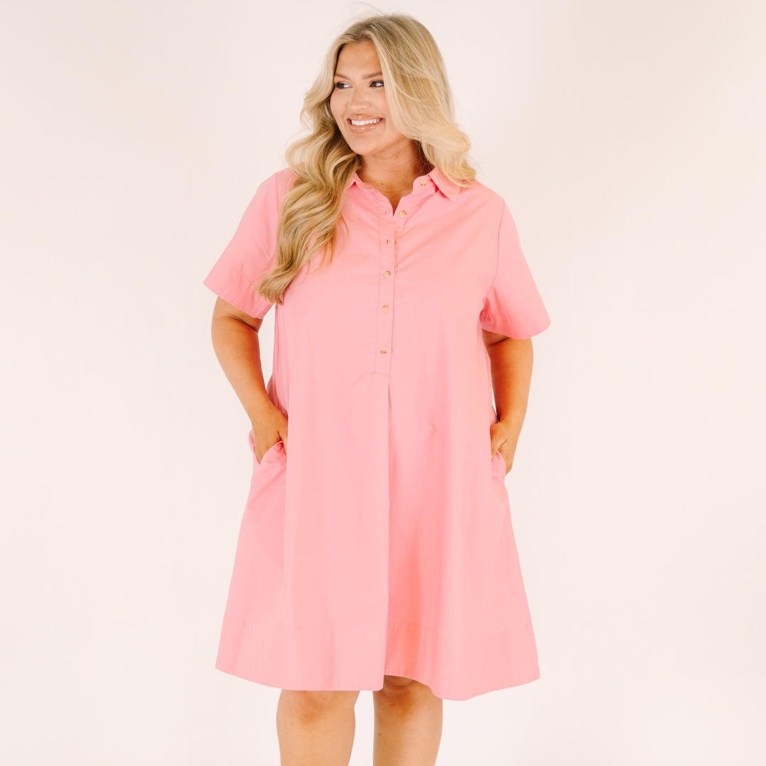 Sweet Breeze Dress, Hot Pink