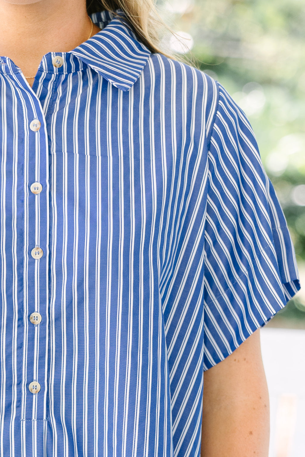 Sweet Breeze Dress, Navy Stripe