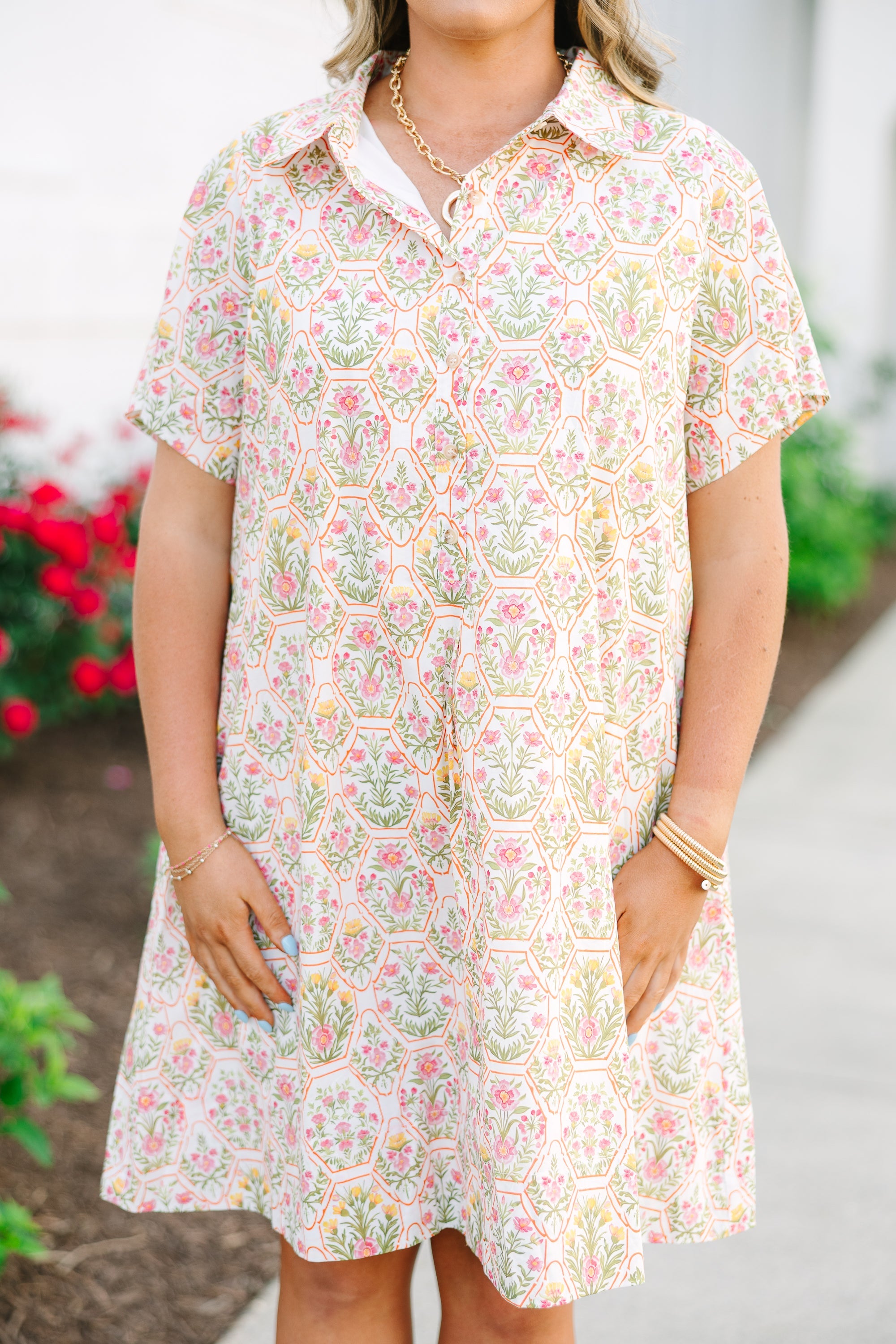 Sweet Breeze Dress, Orange Cream