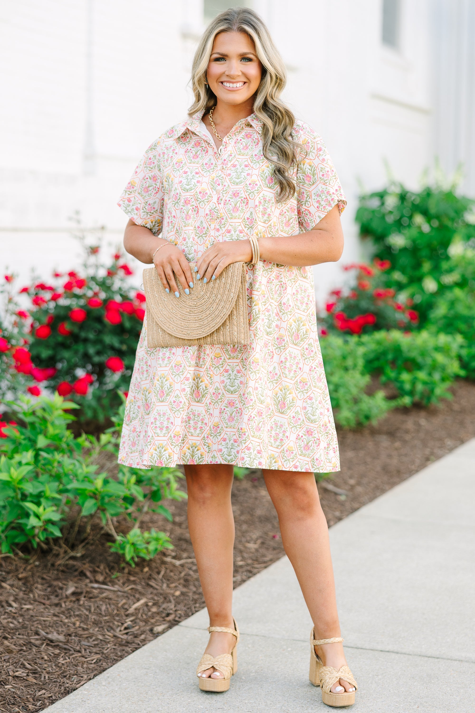 Sweet Breeze Dress, Orange Cream