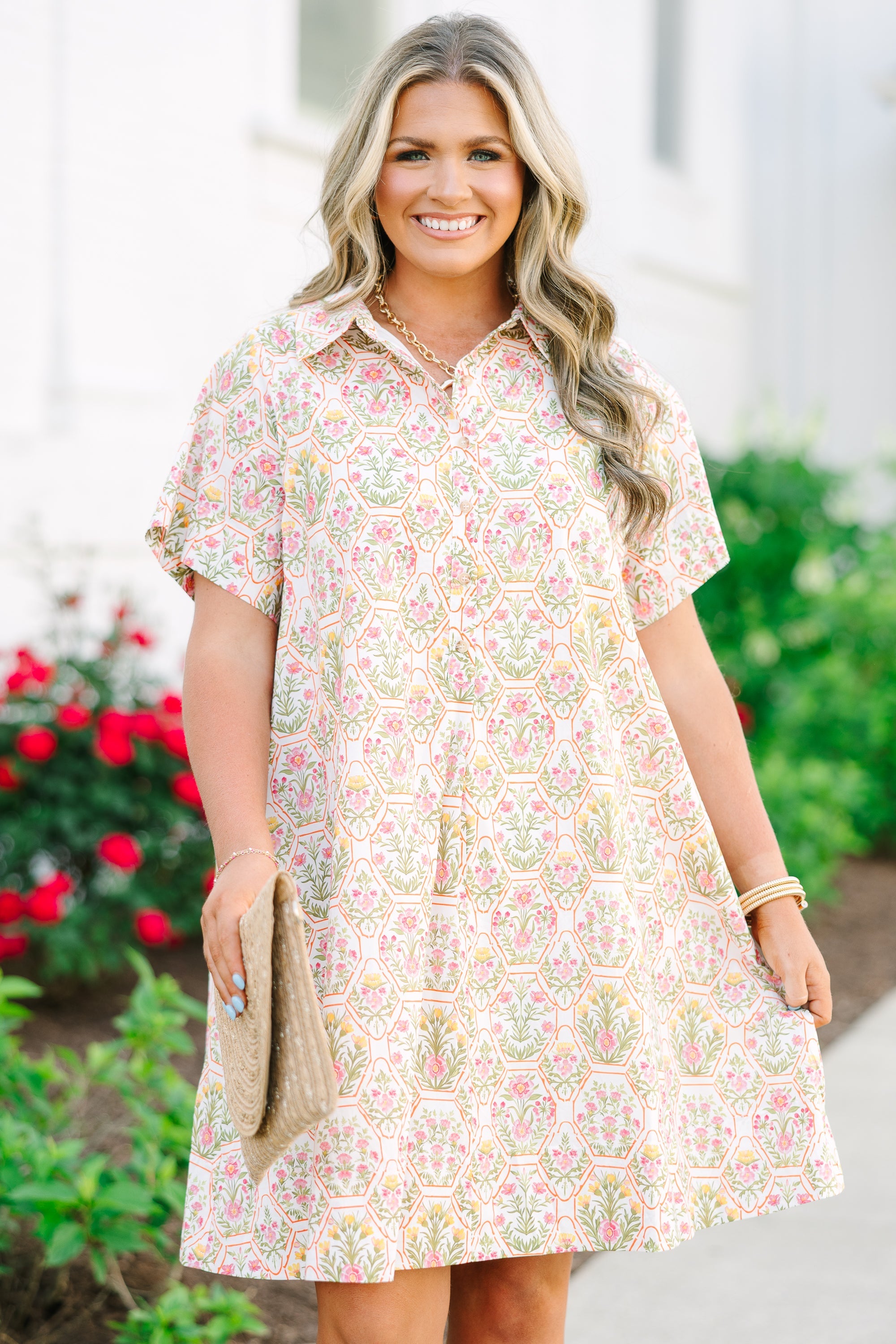 Sweet Breeze Dress, Orange Cream