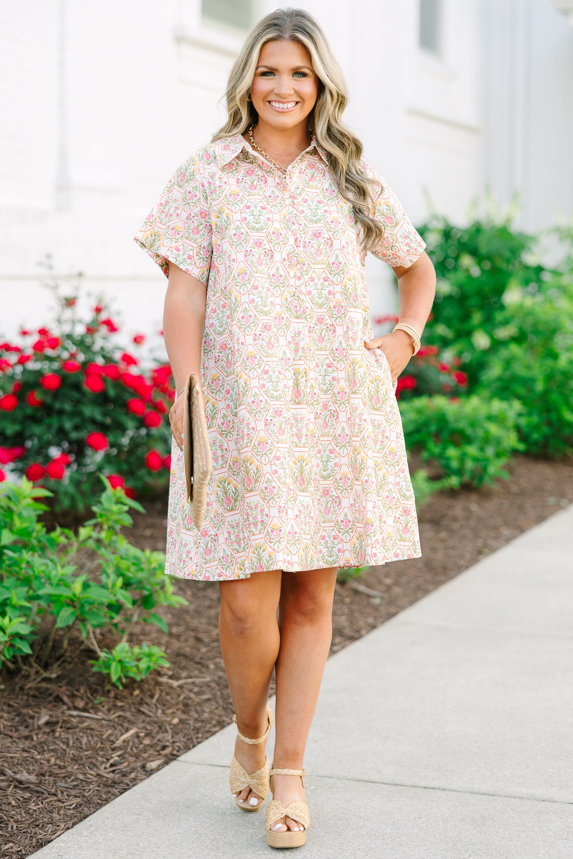 Sweet Breeze Dress, Orange Cream