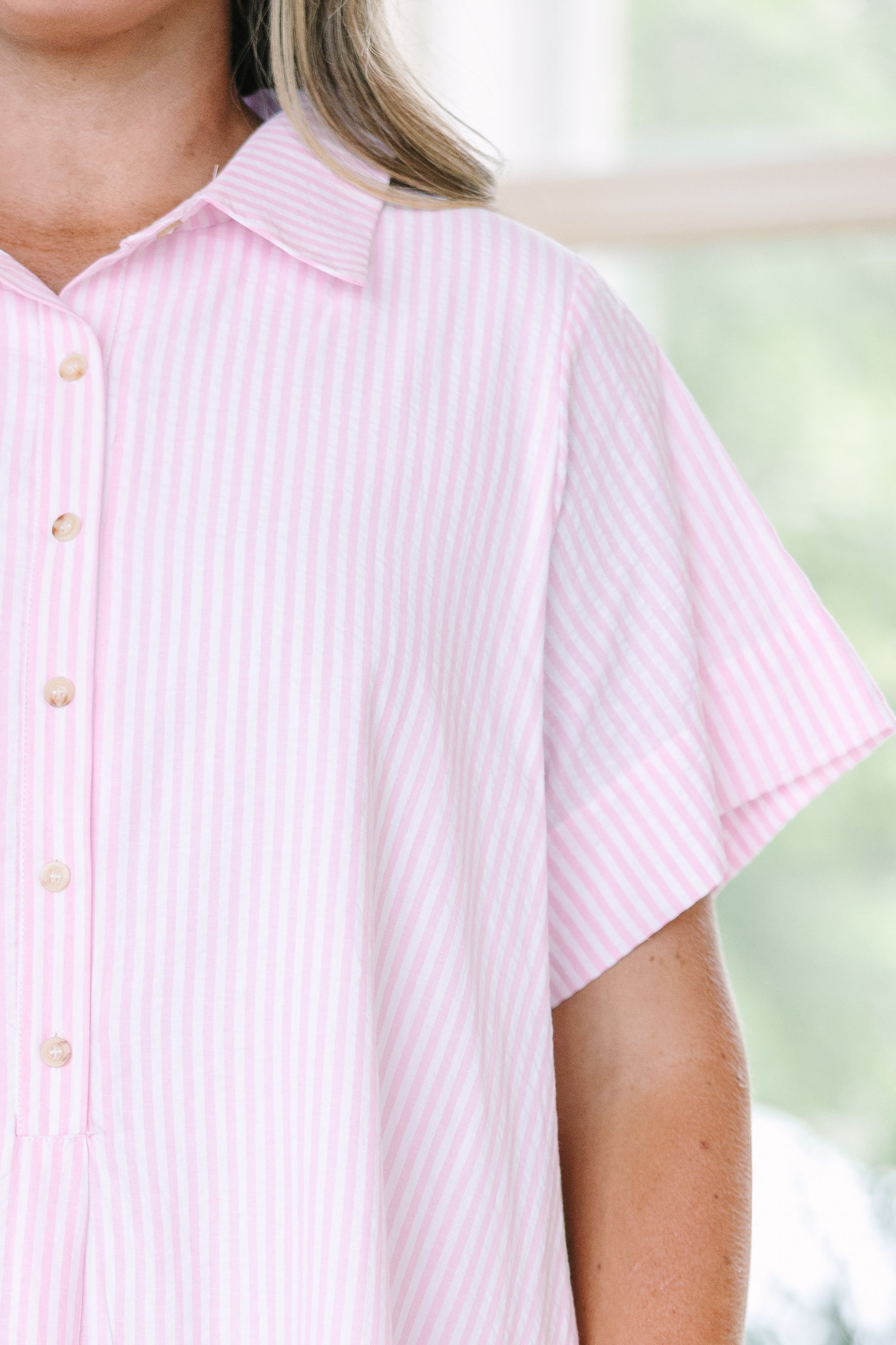 Sweet Breeze Dress, Pink Stripe
