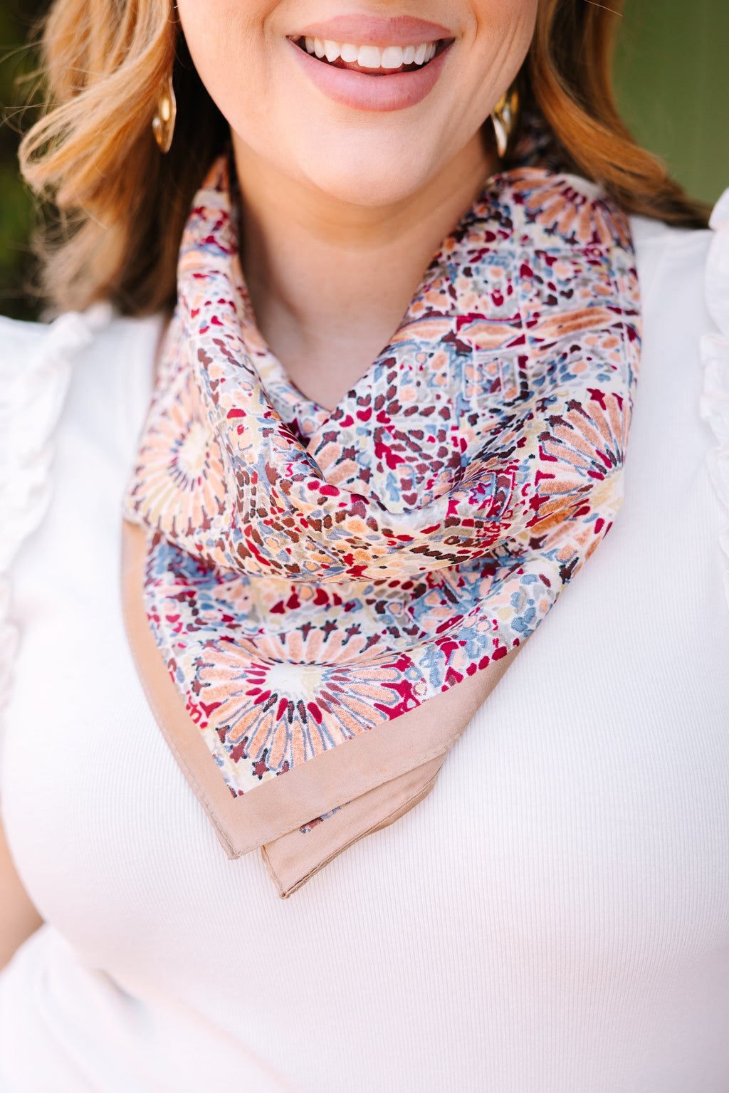 Sweetly Said Scarf, Beige
