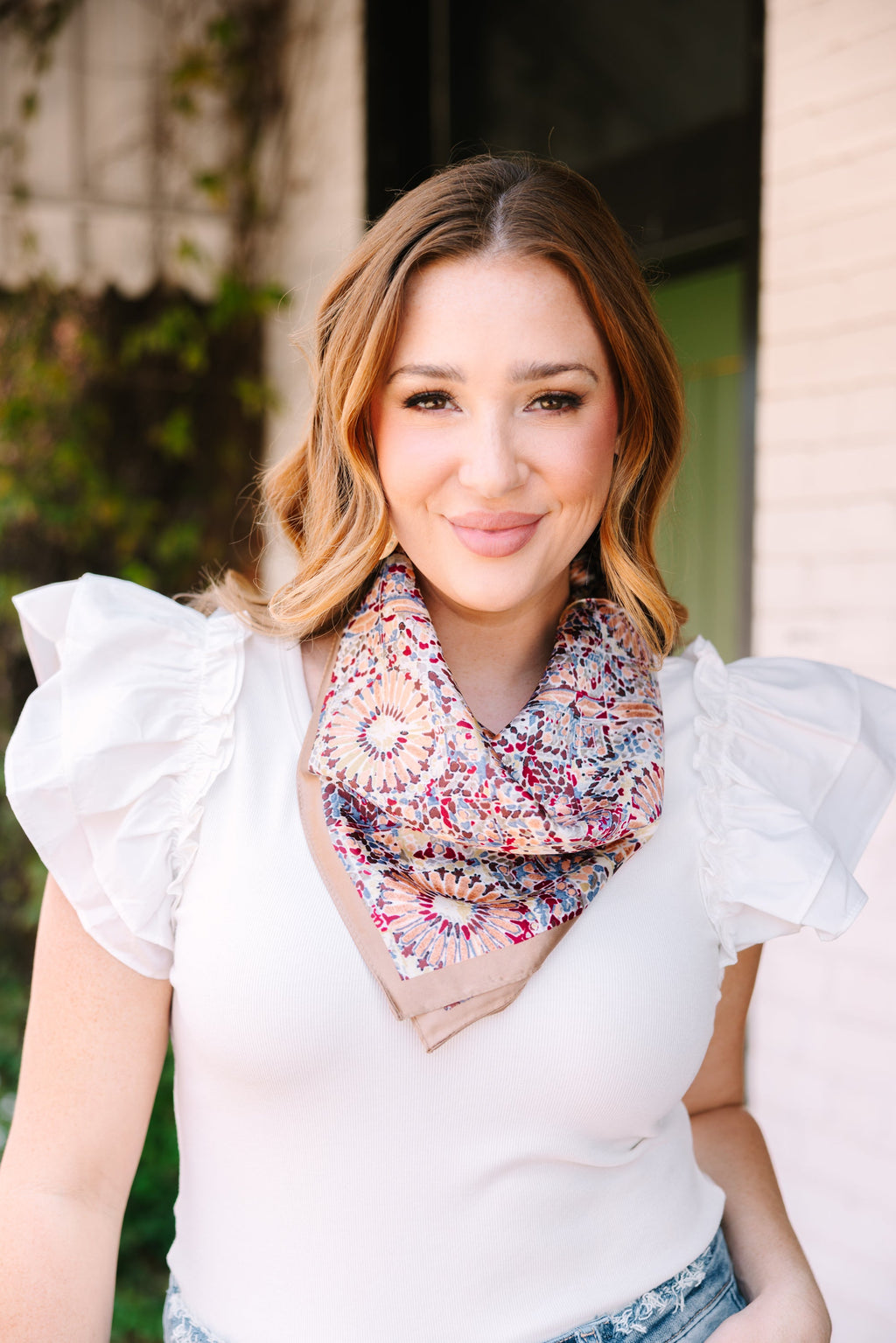 Sweetly Said Scarf, Beige