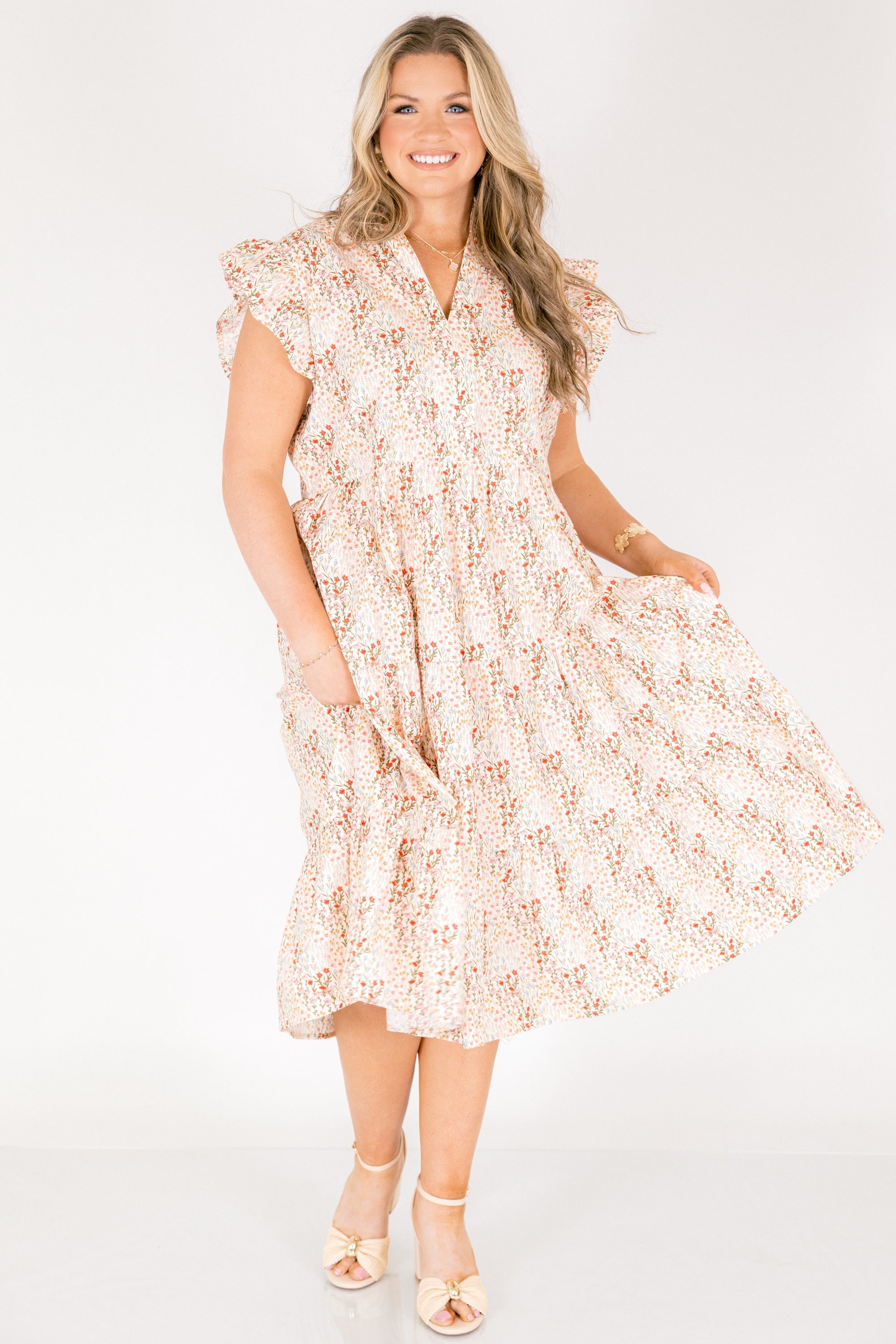 Sweet Nature Dress, Cream