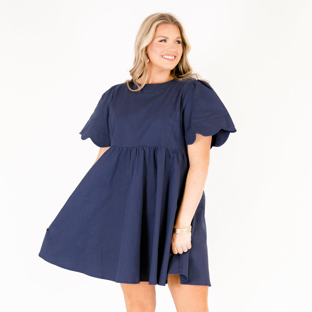 Sweet New Days Dress, Navy