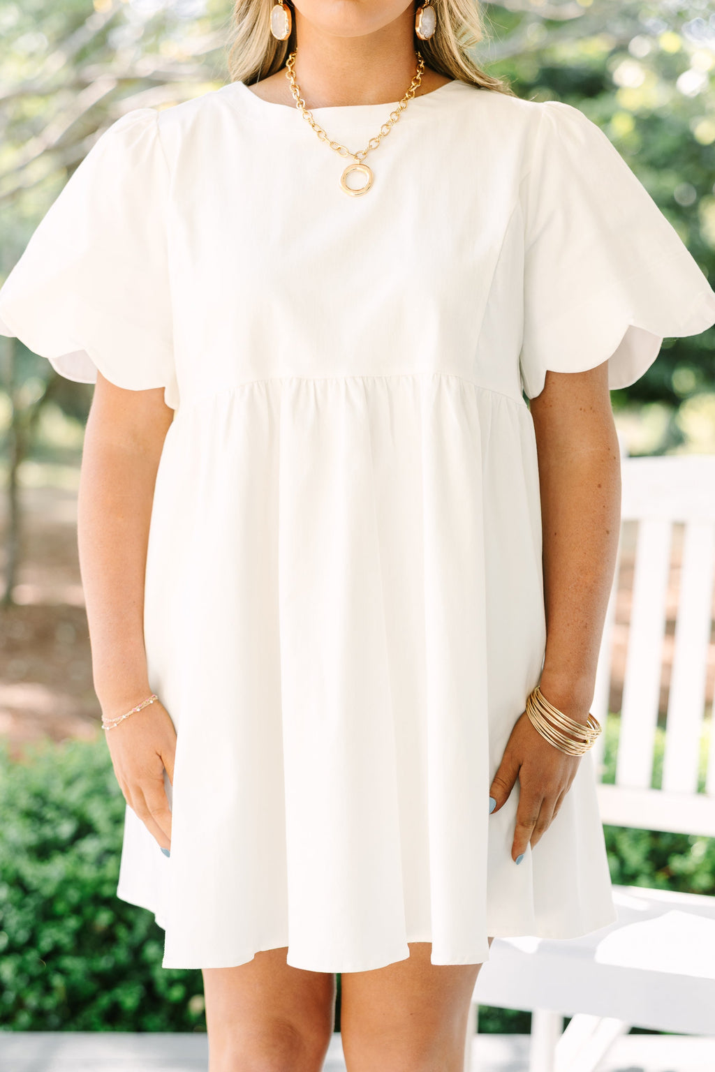 Sweet New Days Dress, White