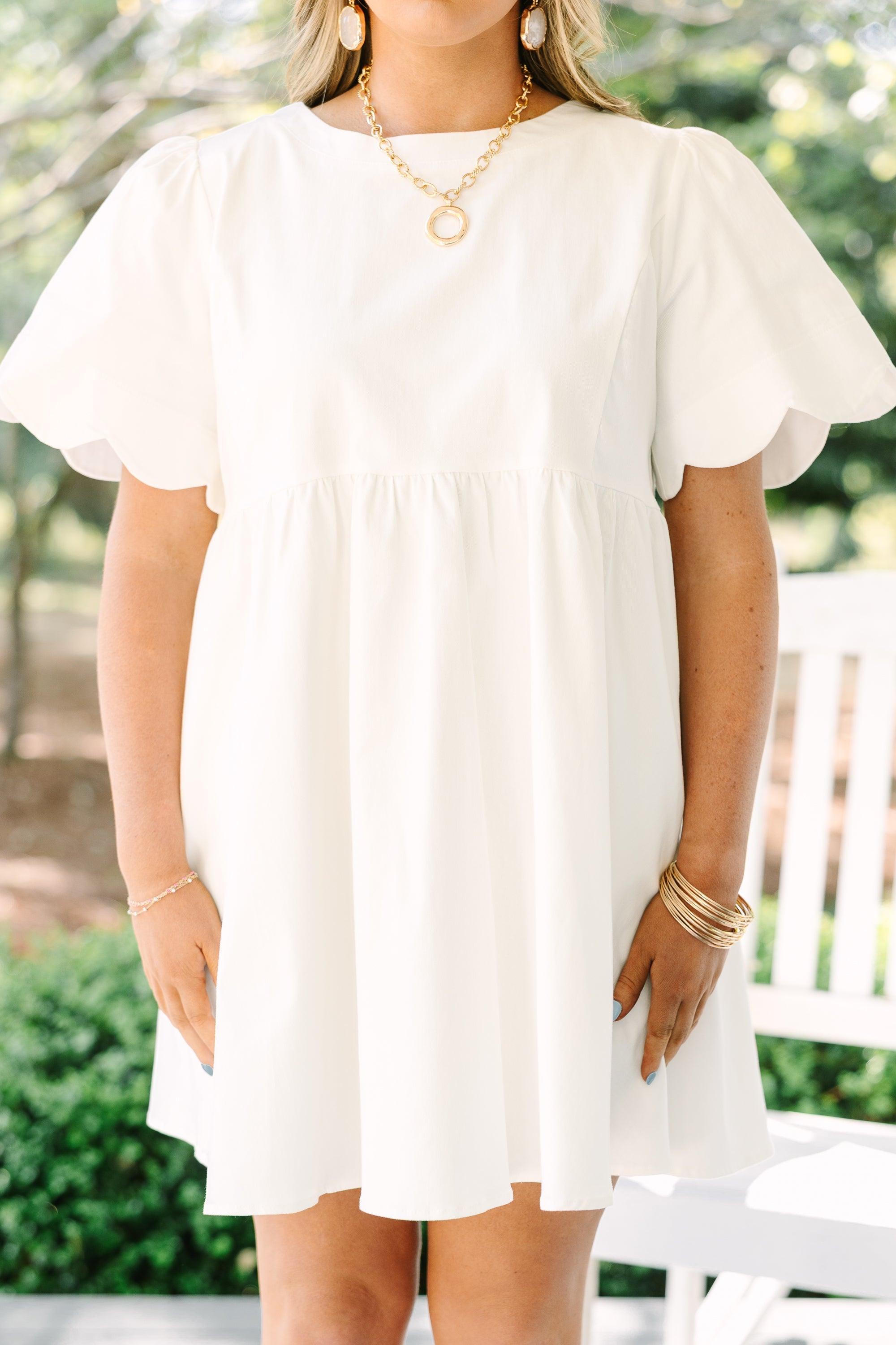 Sweet New Days Dress, White