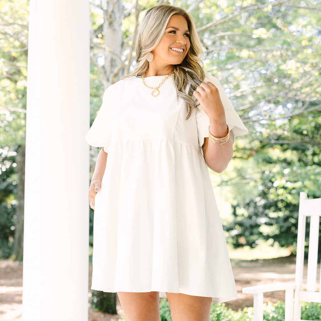 Sweet New Days Dress, White