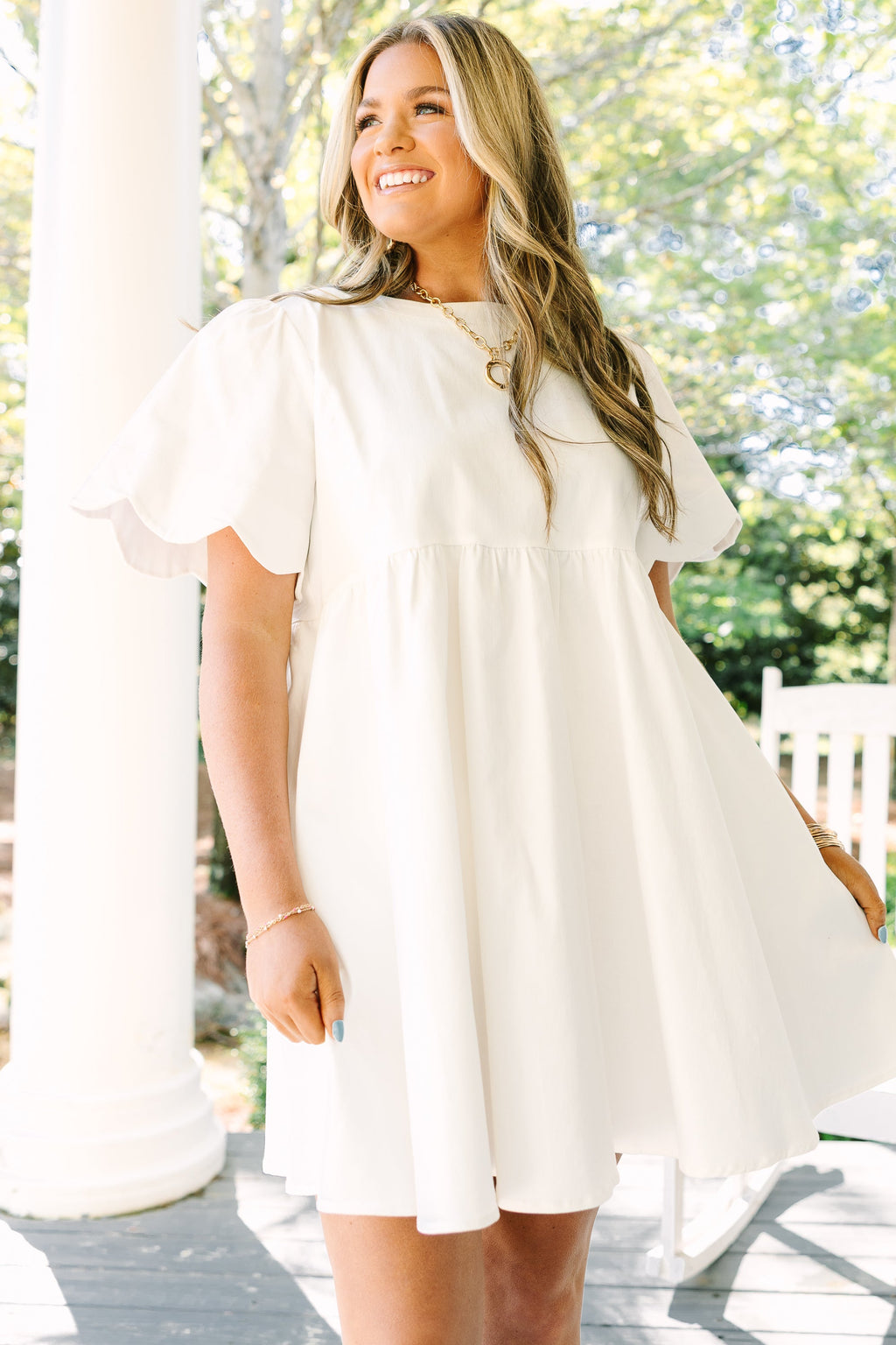 Sweet New Days Dress, White