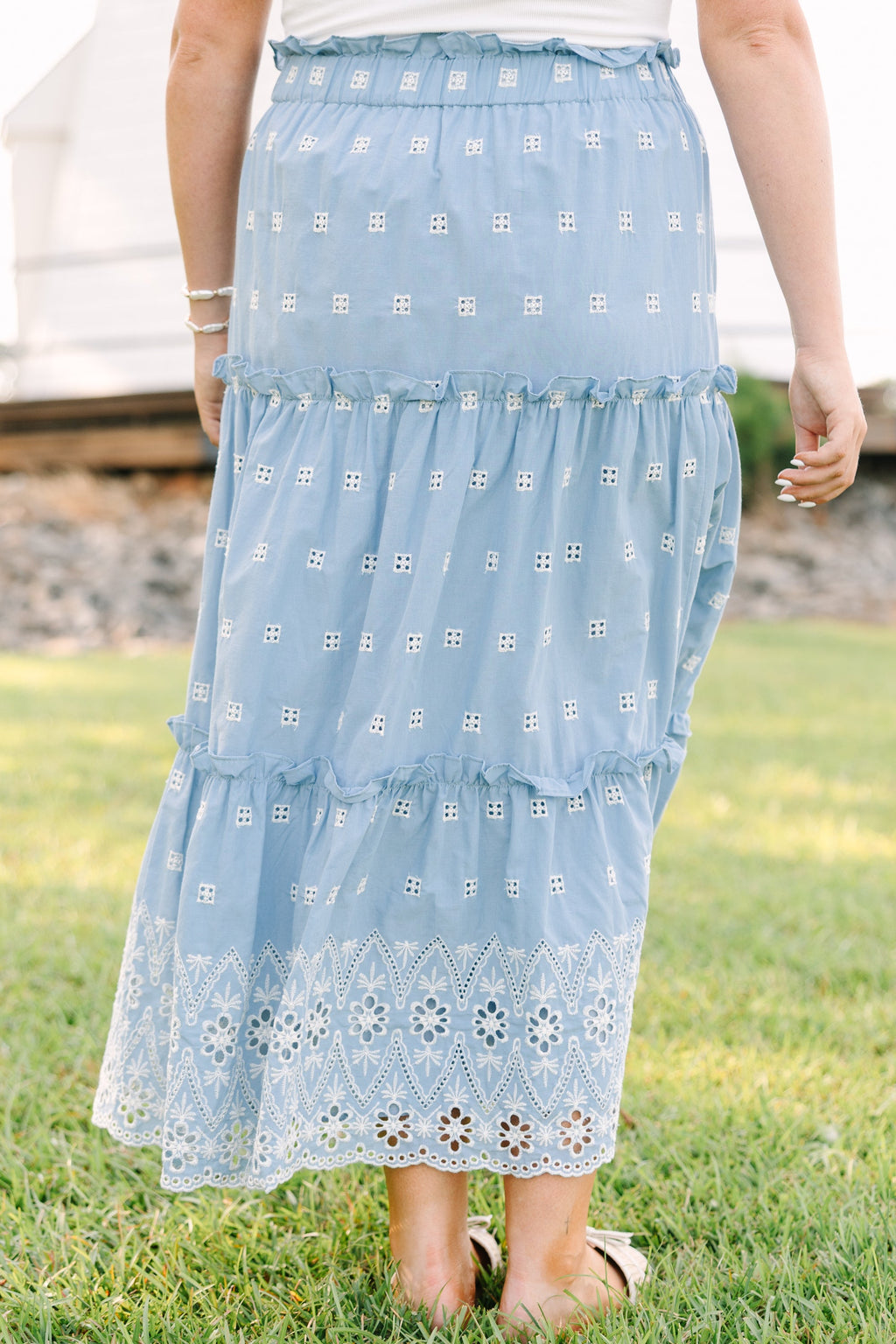 Take A Breath Skirt, Blue