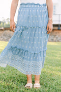 Take A Breath Skirt, Blue