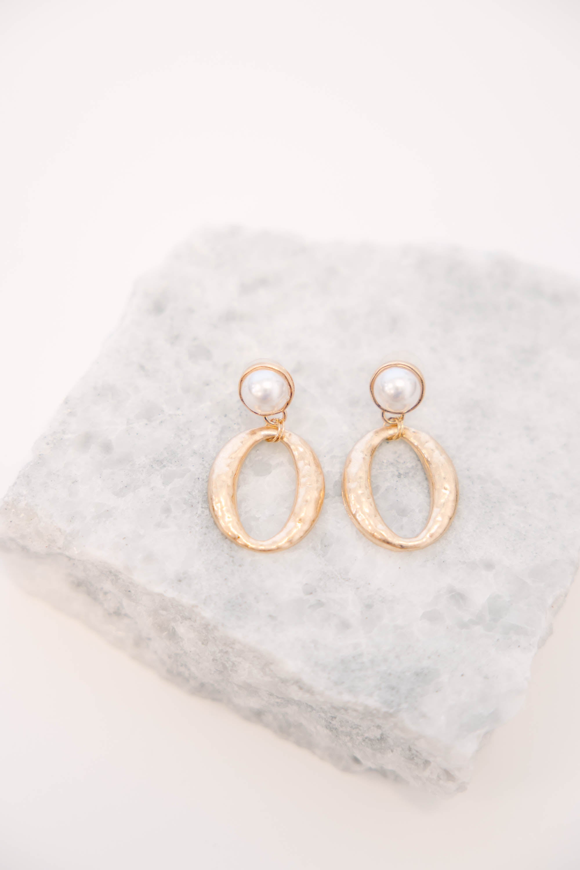 Take A Chance On Me Earrings, Gold