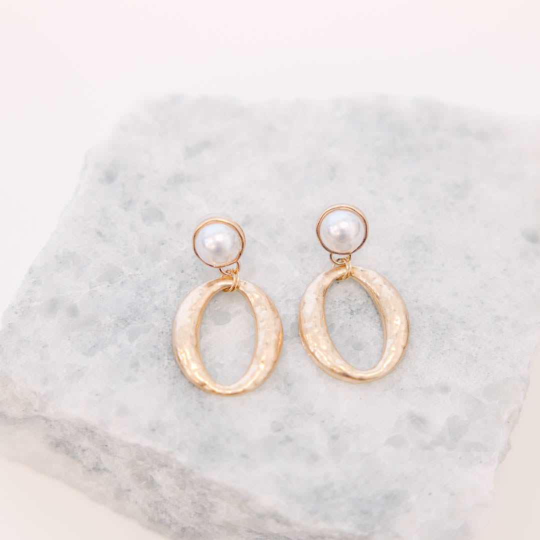 Take A Chance On Me Earrings, Gold
