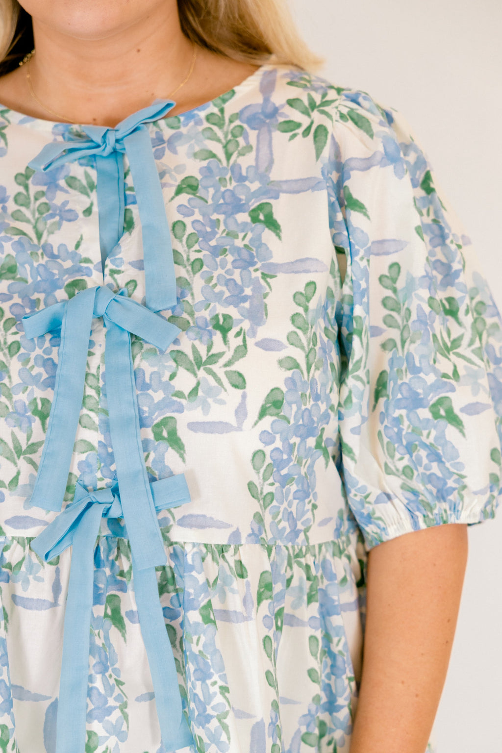 Take It Easy Now Top, Blue Floral