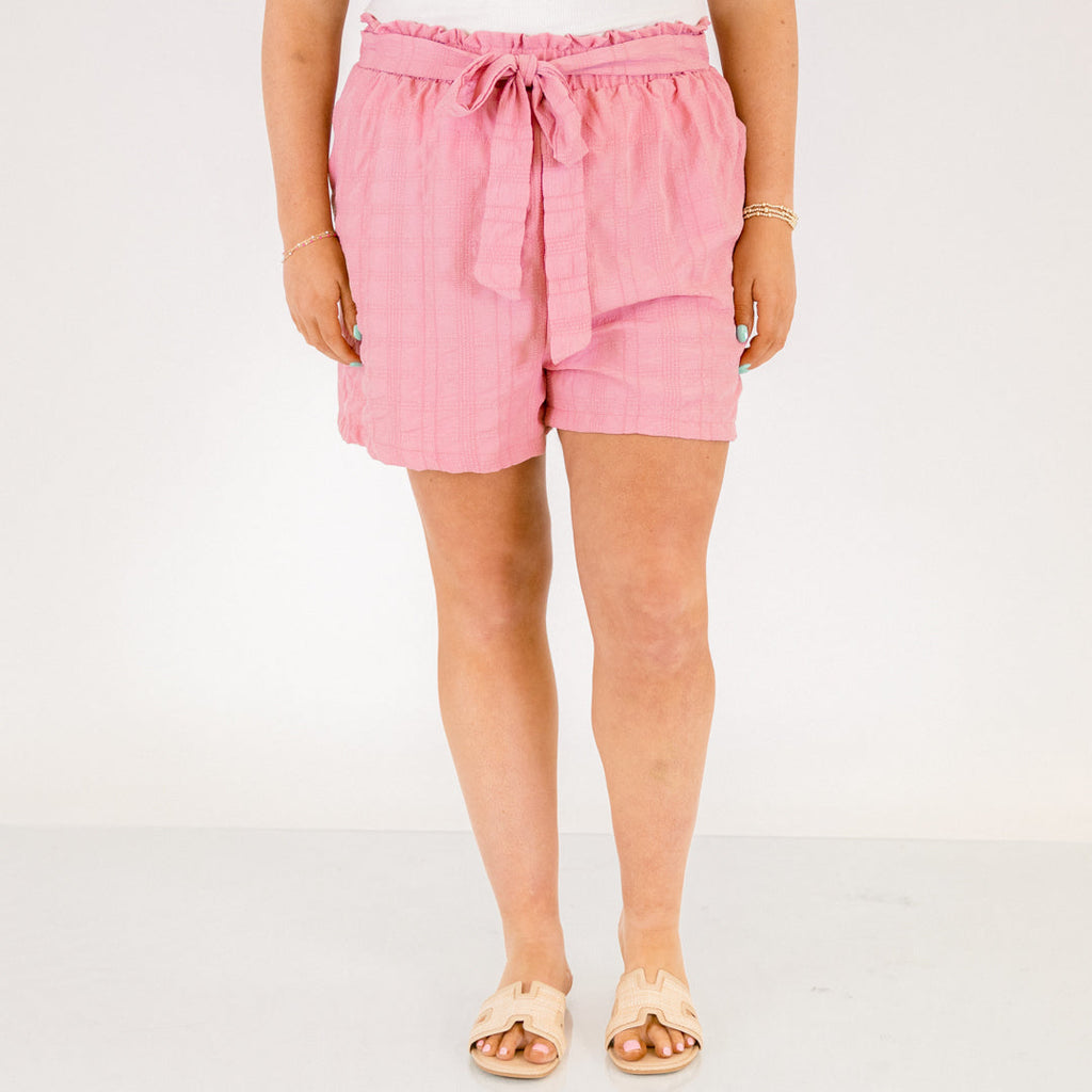 Tell Me A-Bow-T It Shorts, Pink