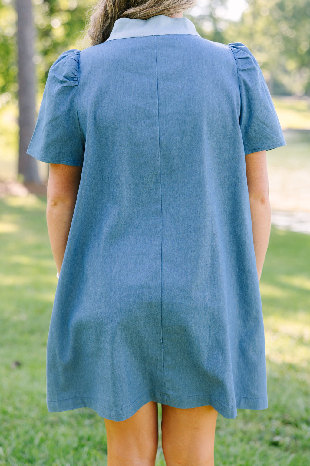 Tell Me To Love Again Dress, Denim