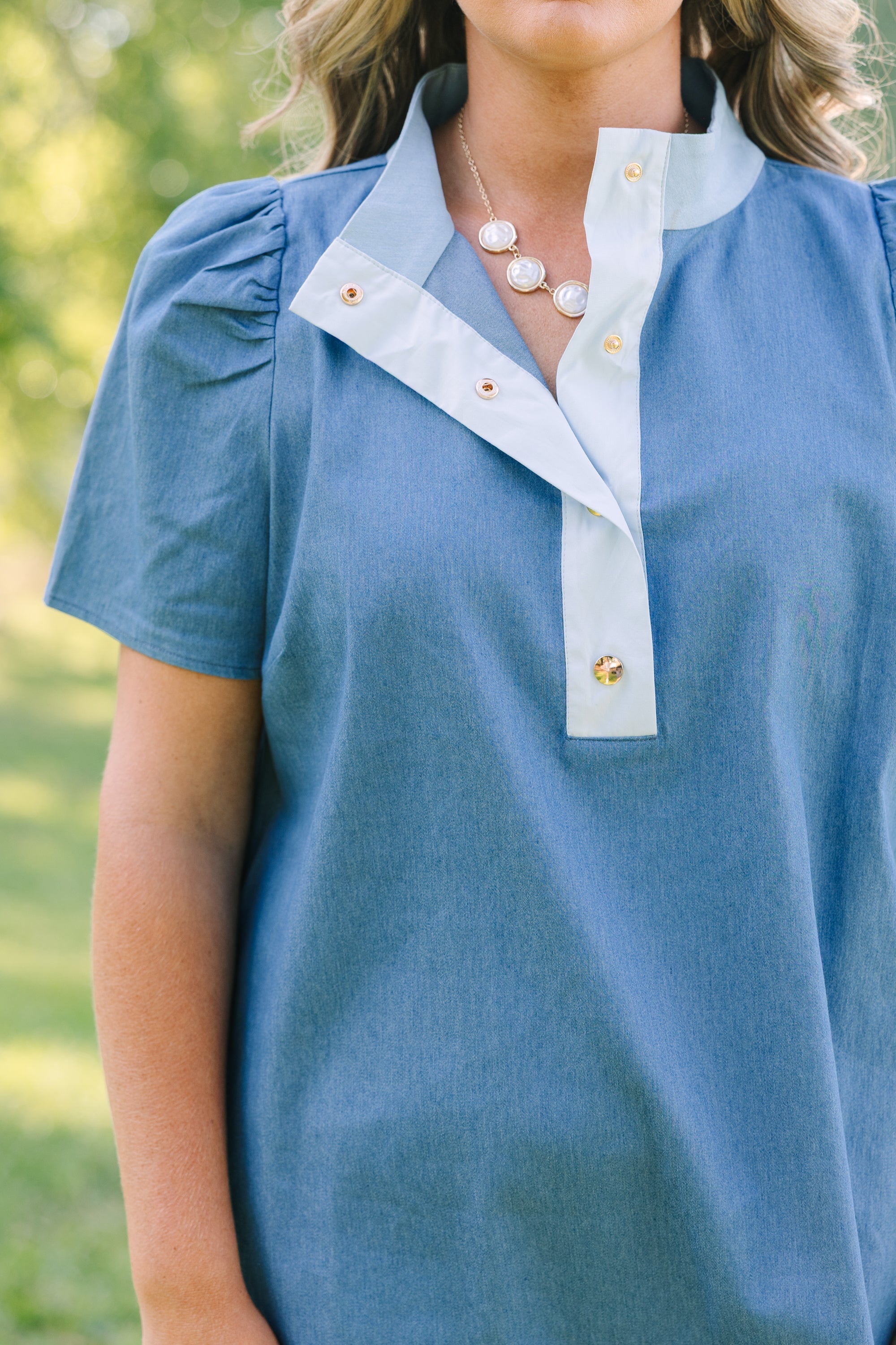 Tell Me To Love Again Dress, Denim