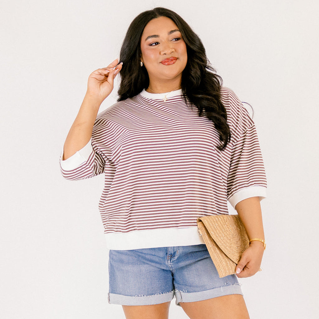 The Classic Coastline Top, Brown