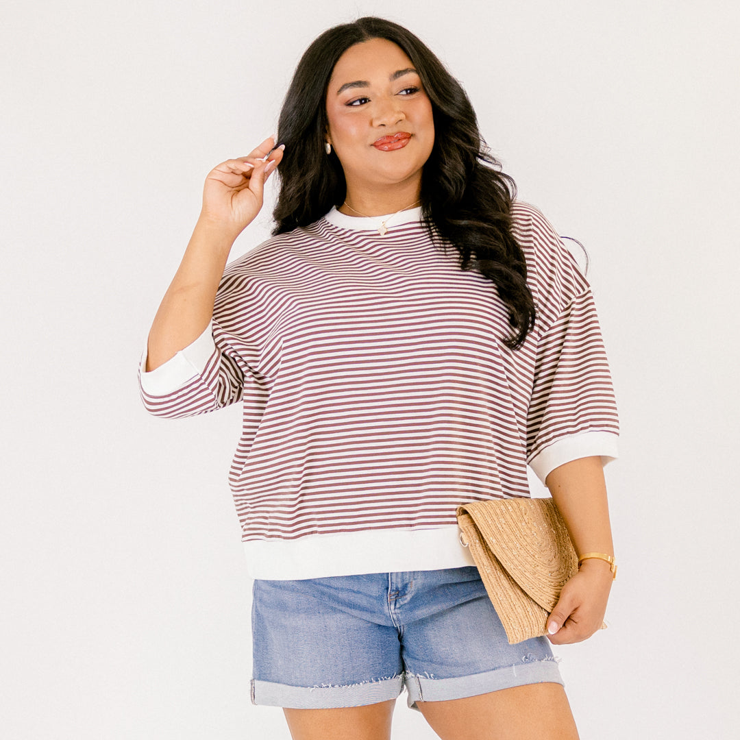 The Classic Coastline Top, Brown