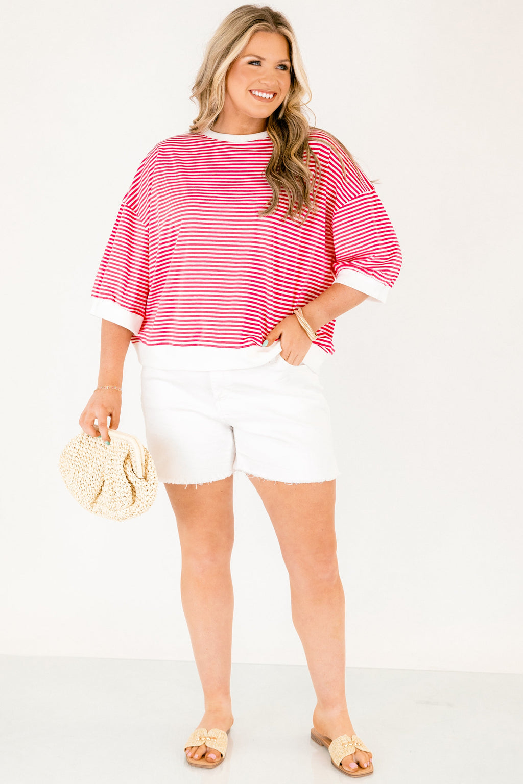 The Classic Coastline Top, Hot Pink
