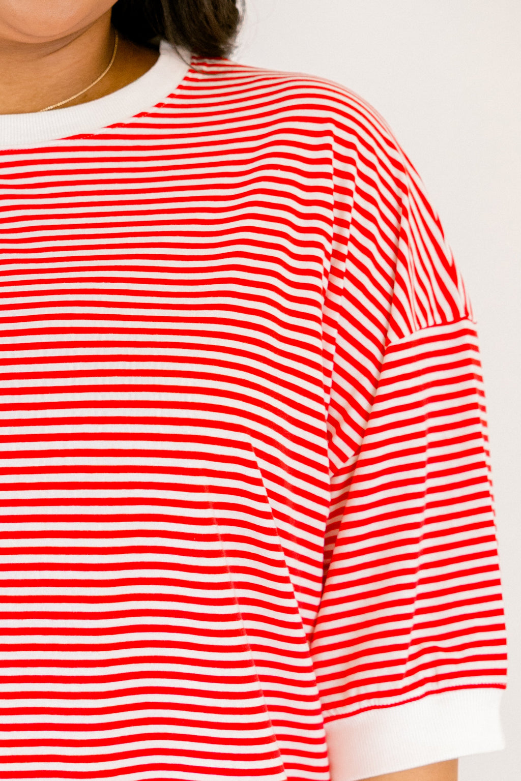 The Classic Coastline Top, Ruby Red