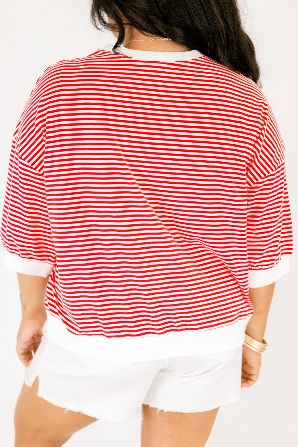 The Classic Coastline Top, Ruby Red