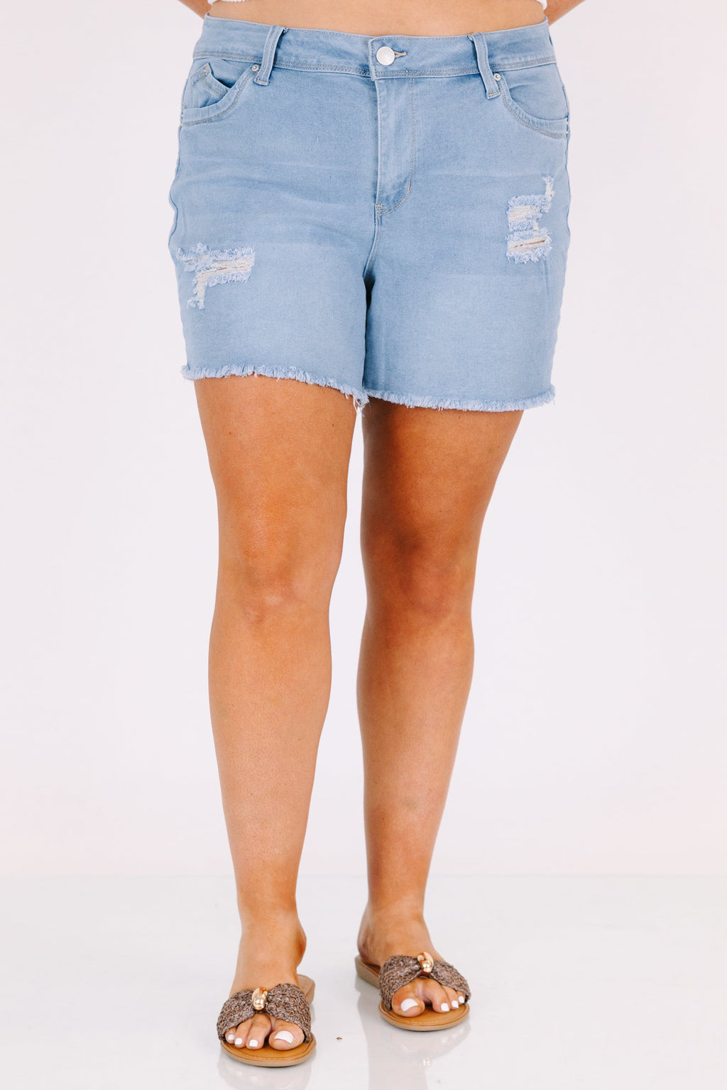 The Classic Cutoff Shorts, Light Wash