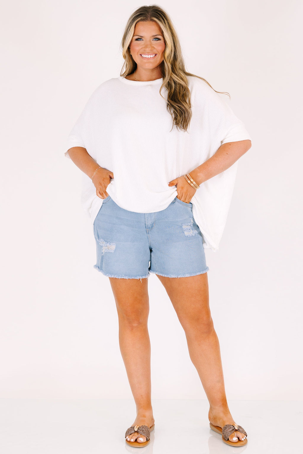 The Classic Cutoff Shorts, Light Wash