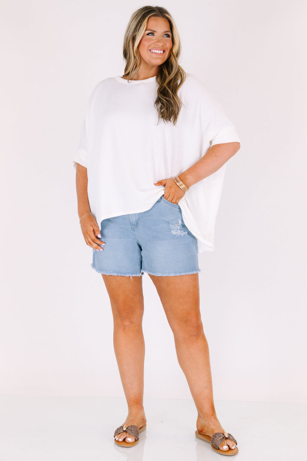 The Classic Cutoff Shorts, Light Wash