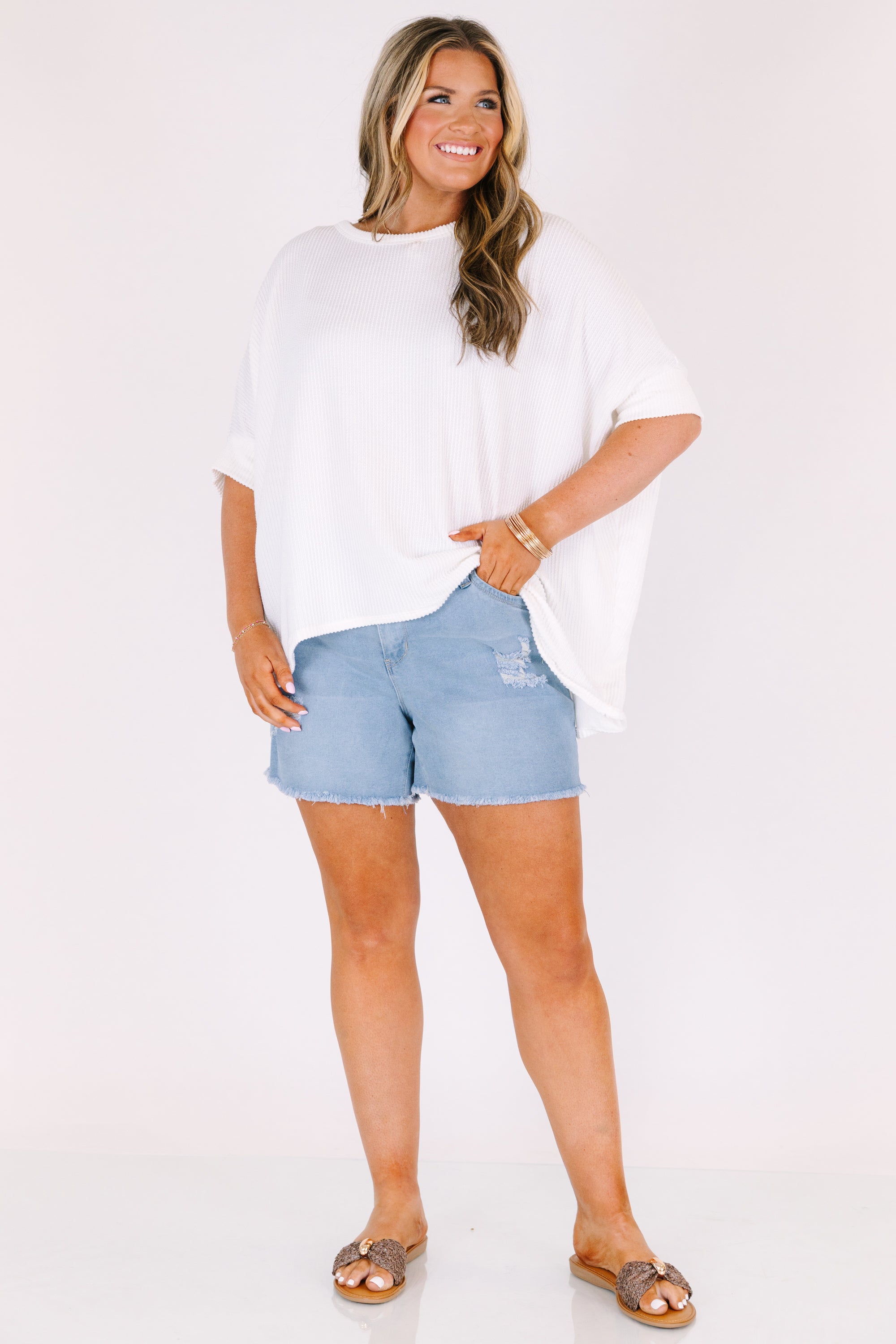The Classic Cutoff Shorts, Light Wash