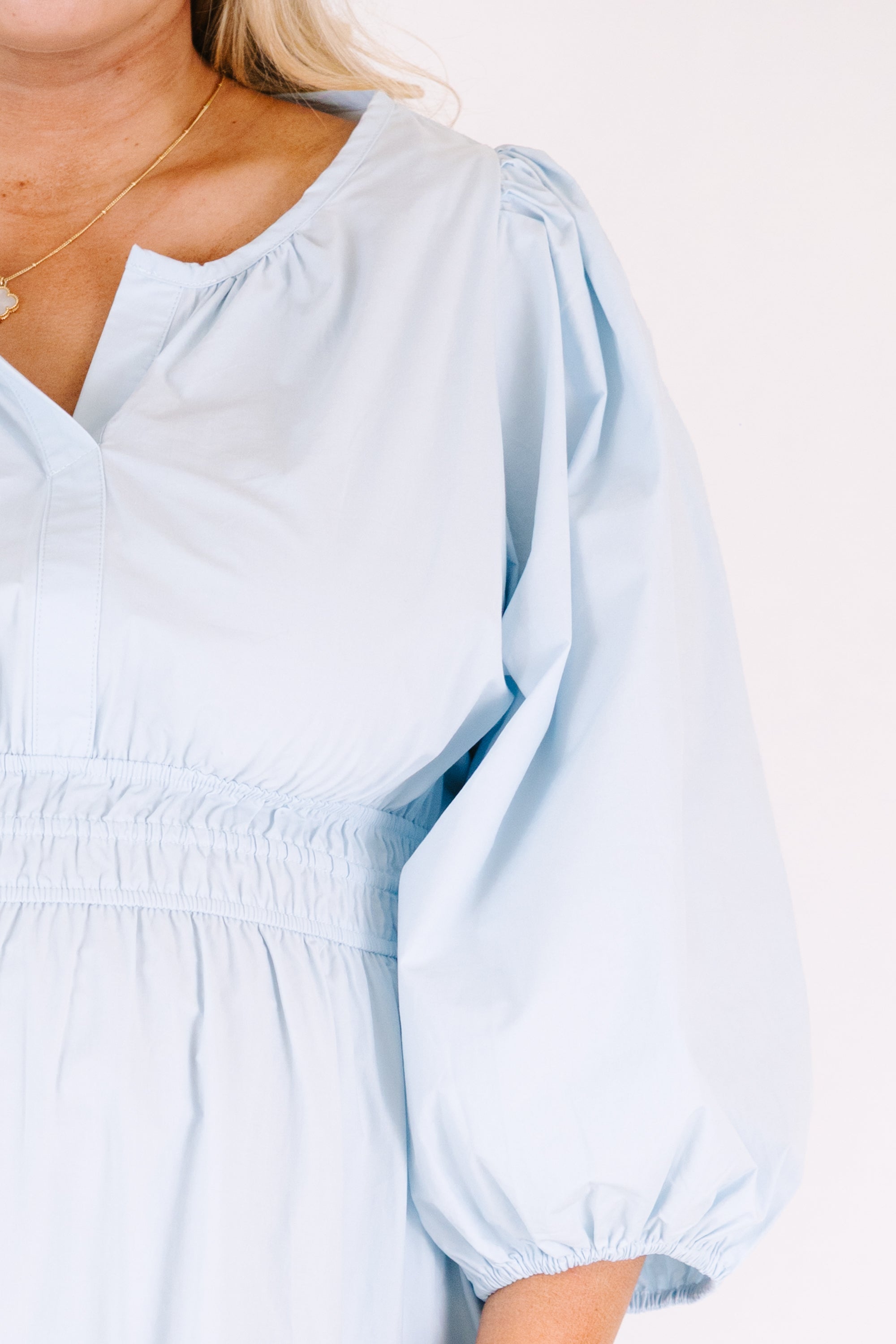 The Clear Choice Dress, Baby Blue