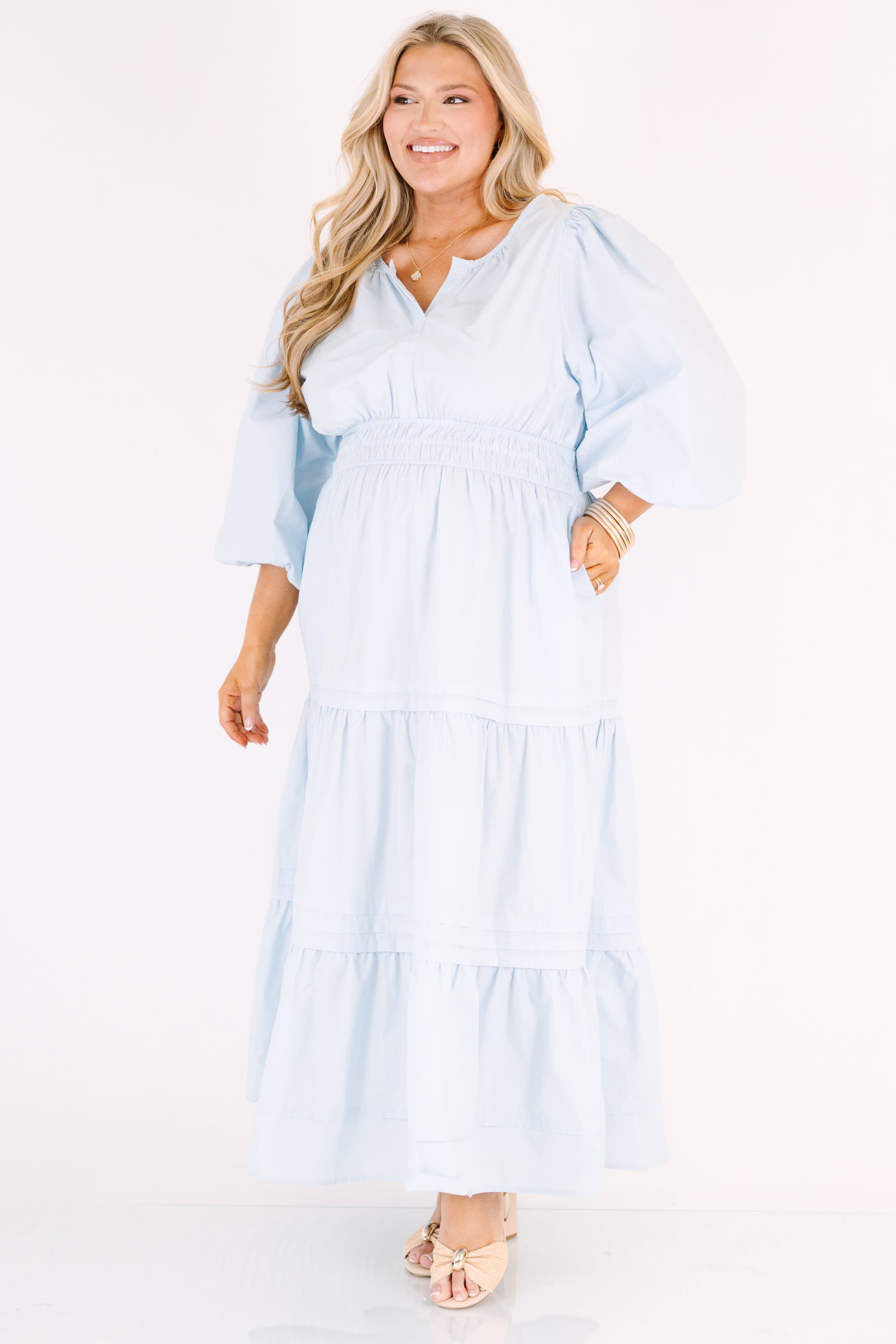 The Clear Choice Dress, Baby Blue