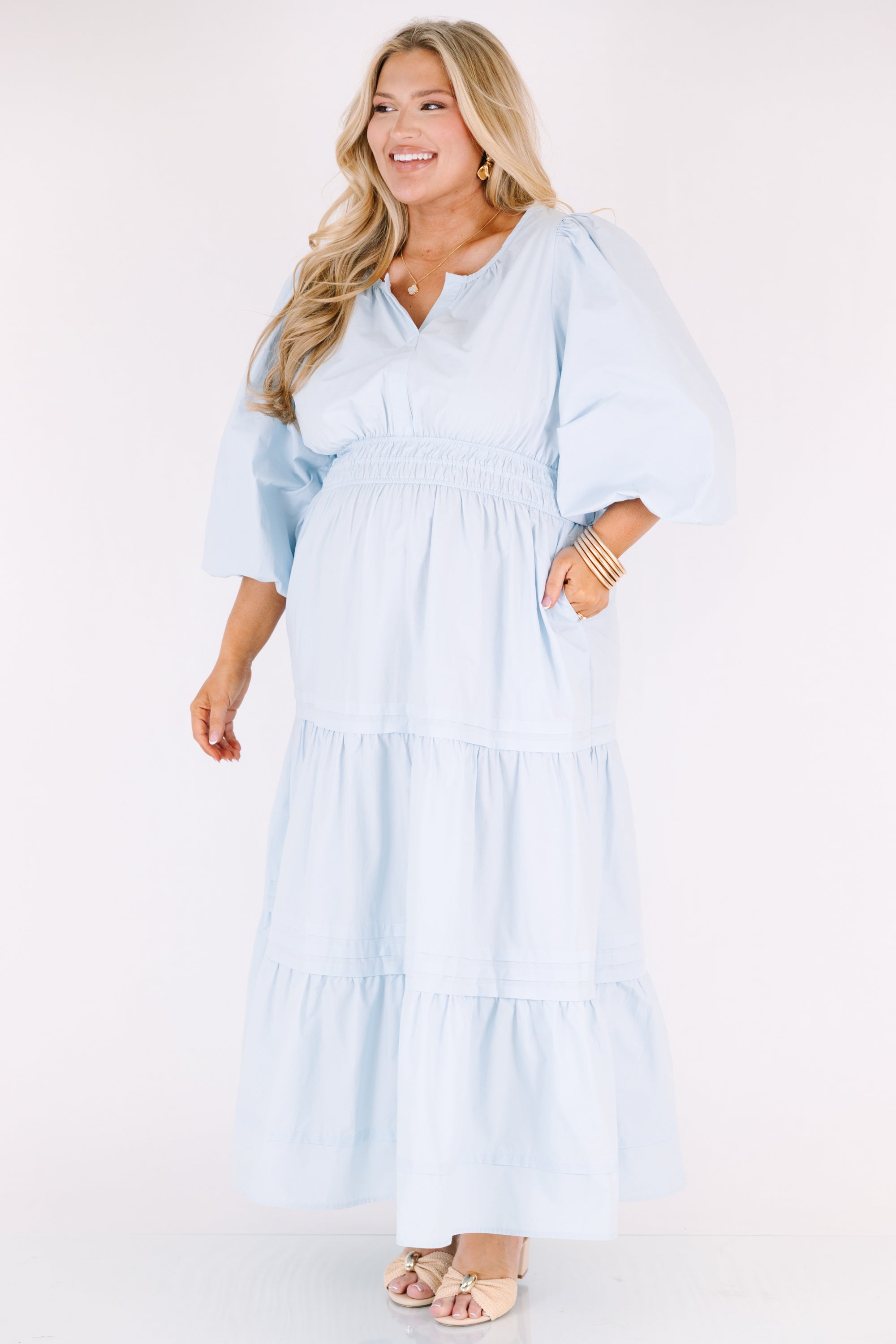 The Clear Choice Dress, Baby Blue