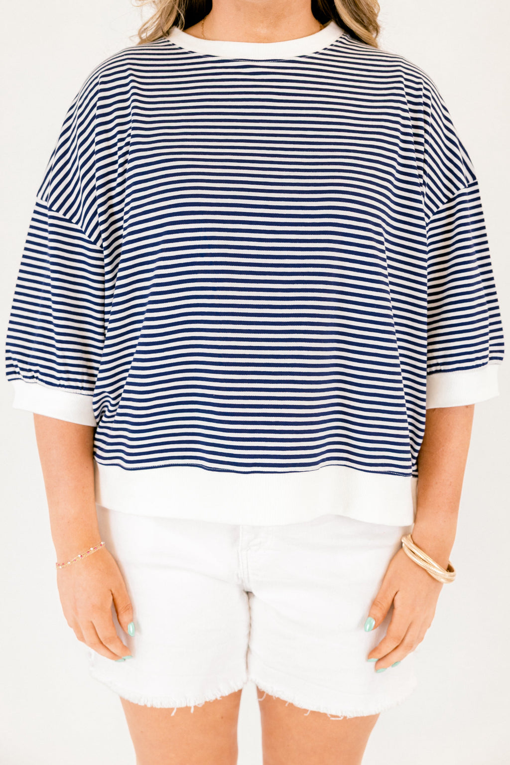 The Classic Coastline Top, Navy