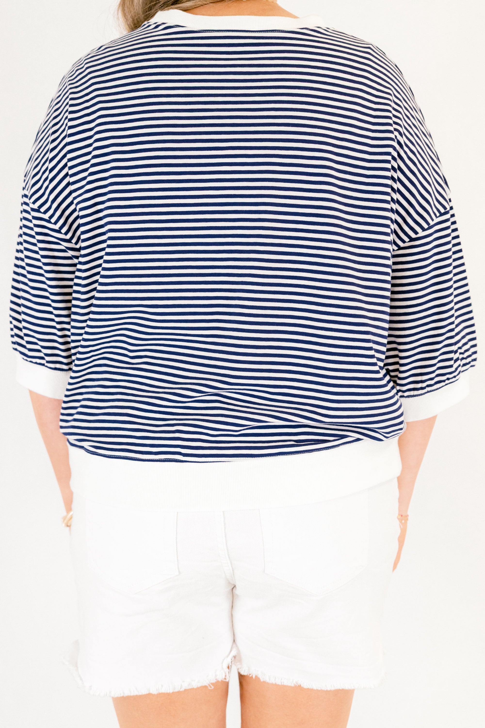 The Classic Coastline Top, Navy