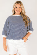 The Classic Coastline Top, Navy