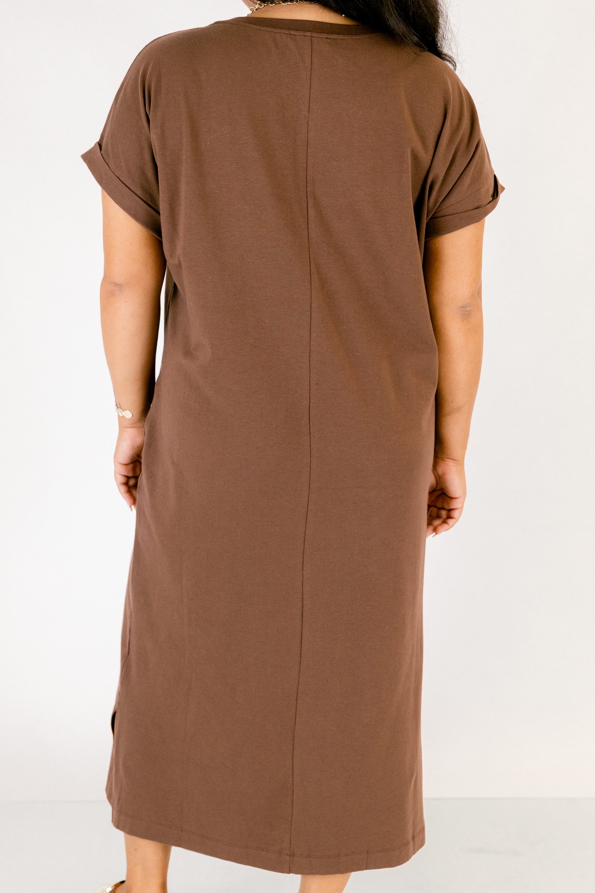 The Done Deal Dress, Brown